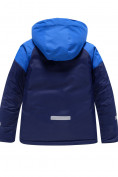 Оптом Куртка горнолыжная для мальчика УЦЕНКА темно-синего цвета 0291TS в Казани, фото 2