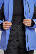 Оптом Горнолыжный костюм женский зимний фиолетового цвета 03105F в  Красноярске, фото 11