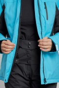 Оптом Горнолыжный костюм женский зимний голубого цвета 03105Gl в Казани, фото 11