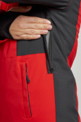 Оптом Горнолыжный костюм женский зимний красного цвета 03105Kr в Волгоградке, фото 11