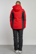 Оптом Горнолыжный костюм женский зимний красного цвета 03105Kr, фото 4