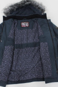 Оптом Куртка зимняя мужская большого размера УЦЕНКА темно-синего цвета 0313TS в Екатеринбурге, фото 3