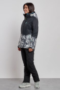 Оптом Горнолыжный костюм женский зимний черного цвета 031Ch в Волгоградке, фото 2