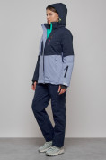 Оптом Горнолыжный костюм женский зимний фиолетового цвета 03307F в Алма-Ате, фото 6