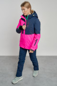 Оптом Горнолыжный костюм женский зимний розового цвета 03307R в Иркутске, фото 10