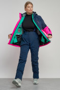 Оптом Горнолыжный костюм женский зимний розового цвета 03307R в Казани, фото 13