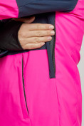 Оптом Горнолыжный костюм женский зимний розового цвета 03307R в Перми, фото 7