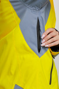 Оптом Горнолыжный костюм женский зимний желтого цвета 03310J в Челябинске, фото 8