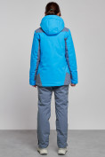 Оптом Горнолыжный костюм женский зимний синего цвета 03310S в Сочи, фото 4