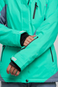 Оптом Горнолыжный костюм женский зимний зеленого цвета 03310Z в Волгоградке, фото 10