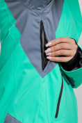 Оптом Горнолыжный костюм женский зимний зеленого цвета 03310Z в Перми, фото 11