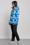 Оптом Горнолыжный костюм женский зимний синего цвета 03320S в Перми, фото 2