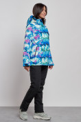 Оптом Горнолыжный костюм женский зимний синего цвета 03320S в Самаре, фото 3