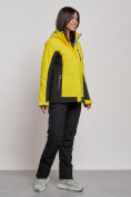 Оптом Горнолыжный костюм женский зимний желтого цвета 03327J в Перми, фото 3