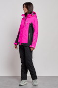 Оптом Горнолыжный костюм женский зимний розового цвета 03327R в Самаре, фото 5