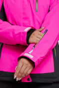 Оптом Горнолыжный костюм женский зимний розового цвета 03327R в Перми, фото 8