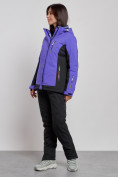 Оптом Горнолыжный костюм женский зимний темно-фиолетового цвета 03327TF, фото 5