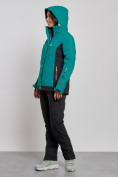Оптом Горнолыжный костюм женский зимний темно-зеленого цвета 03327TZ, фото 6