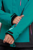 Оптом Горнолыжный костюм женский зимний темно-зеленого цвета 03327TZ в Санкт-Петербурге, фото 8
