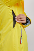 Оптом Горнолыжный костюм женский зимний желтого цвета 03331J в Екатеринбурге, фото 9