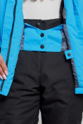 Оптом Горнолыжный костюм женский зимний синего цвета 03331S в Челябинске, фото 11
