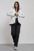 Оптом Горнолыжный костюм женский зимний белого цвета 03350Bl в Екатеринбурге, фото 13