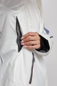 Оптом Горнолыжный костюм женский зимний белого цвета 03350Bl в Перми, фото 9