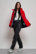 Оптом Горнолыжный костюм женский зимний красного цвета 03350Kr в Перми, фото 13