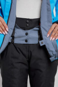 Оптом Горнолыжный костюм женский зимний синего цвета 03350S в Сочи, фото 10