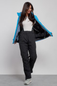Оптом Горнолыжный костюм женский зимний синего цвета 03350S в Сочи, фото 12