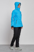 Оптом Горнолыжный костюм женский зимний синего цвета 03350S в Сочи, фото 7