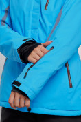 Оптом Горнолыжный костюм женский зимний синего цвета 03350S в Воронеже, фото 8