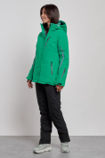Оптом Горнолыжный костюм женский зимний зеленого цвета 03350Z в Самаре, фото 3