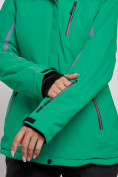 Оптом Горнолыжный костюм женский зимний зеленого цвета 03350Z в Сочи, фото 8