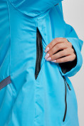 Оптом Горнолыжный костюм женский большого размера зимний голубого цвета 03382Gl, фото 10