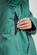 Оптом Горнолыжный костюм женский большого размера зимний зеленого цвета 03382Z в Сочи, фото 7