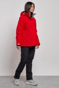 Оптом Горнолыжный костюм женский большого размера зимний красного цвета 03507Kr, фото 3