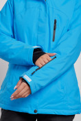 Оптом Горнолыжный костюм женский большого размера зимний синего цвета 03507S, фото 8