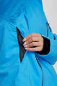 Оптом Горнолыжный костюм женский большого размера зимний синего цвета 03507S в Нижнем Новгороде, фото 9