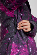 Оптом Горнолыжный костюм женский большого размера зимний бордового цвета 03517Bo, фото 7
