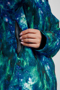 Оптом Горнолыжный костюм женский большого размера зимний синего цвета 03517S, фото 10