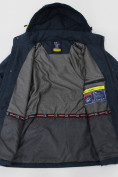 Оптом Куртка демисезонная мужская УЦЕНКА темно-синего цвета 0354TS в Казани, фото 3
