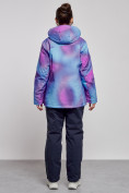 Оптом Горнолыжный костюм женский большого размера зимний фиолетового цвета 03936F, фото 5