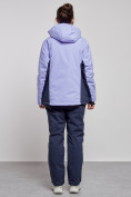 Оптом Горнолыжный костюм женский большого размера зимний фиолетового цвета 03960F в Сочи, фото 4