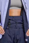 Оптом Горнолыжный костюм женский большого размера зимний фиолетового цвета 03960F, фото 8