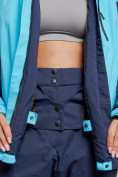 Оптом Горнолыжный костюм женский большого размера зимний голубого цвета 03960Gl в Уфе, фото 8