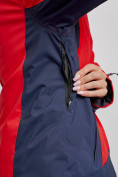 Оптом Горнолыжный костюм женский большого размера зимний красного цвета 03960Kr в Перми, фото 8