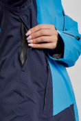 Оптом Горнолыжный костюм женский большого размера зимний синего цвета 03960S в Воронеже, фото 10