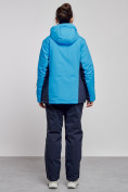 Оптом Горнолыжный костюм женский большого размера зимний синего цвета 03960S, фото 4