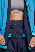 Оптом Горнолыжный костюм женский большого размера зимний синего цвета 03960S, фото 9